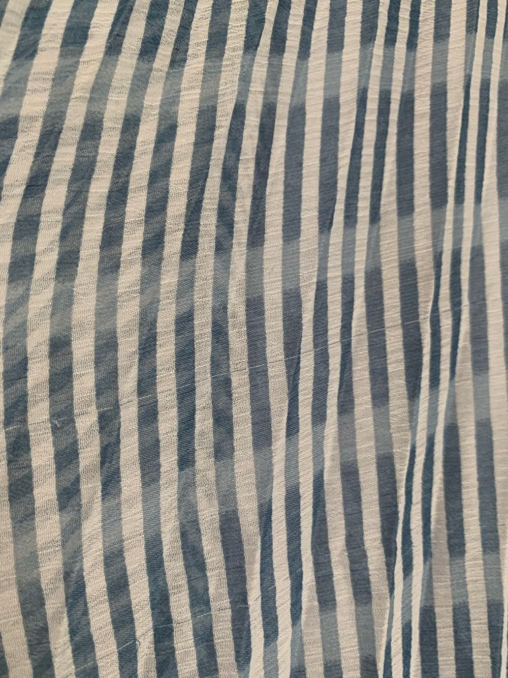 BB Dakota Accordion Striped Blue White A-Line Midi Skirt READ - Picture 9 of 9